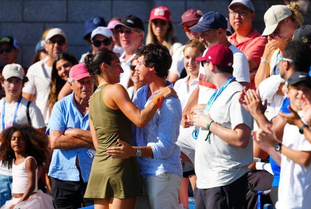 An emotional Caroline Garcia after she officially retired from professional tennis following her first round defeat to Kamilla Rakhimova 2025 US Open, Day Two, USTA Billie Jean King National Tennis Center, New York, USA - 25 Aug 2025New York USTA Billie Jean King National T New York (NY) United States of America  Copyright: xJavierxGarcia Shutterstockx 15451864by