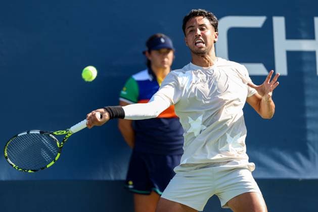 US Open 2025 Huwgo Delien during US Open 2025 tennis tournament in New York USA on 25 August 2025. New York USA  Copyright: xFotoxOlimpikx originalFilename:jastrzebowski-usopen20250825_npxtU.jpg