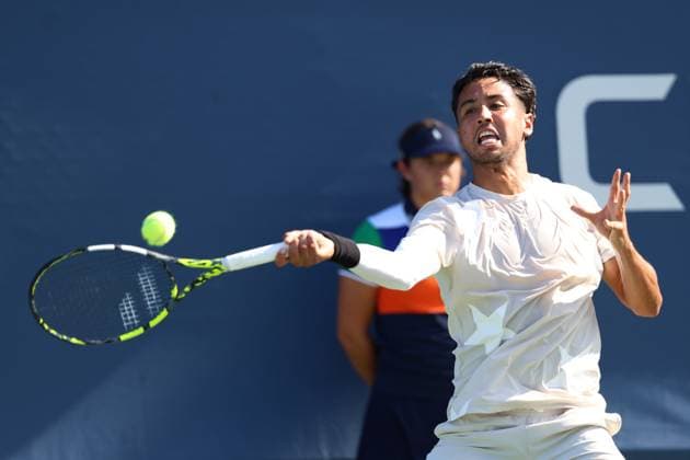 TENIS US OPEN 2025 25082025 N Z HUGO DELLIEN BOLIWIA W TRAKCIE MECZU Z KAMIL MAJCHRZAK W PIERWSZEJ RUNDZIE TURNIEJU WIELKIEGO SZLEMA US OPEN 2025 MARCIN CHOLEWINSKI NEWSPIX.PL TENNIS US OPEN 2025 25082025 HUGO DELLIEN OF BOLIVIA DURING THE MATCH IN THE FIRST ROUND NEWSPIX.PL --- newspix.pl 