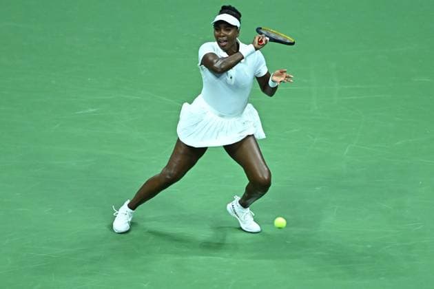 US Open - First Round Venus Williams (USA) during her first round match at the 2025 US Open at Billie Jean National Tennis Center in New York City, NY, USA, on August 25, 2025. Photo by Corinne Dubreuil ABACAPRESS.COM New York City United States  Copyright: xDubreuilxCorinne ABACAx