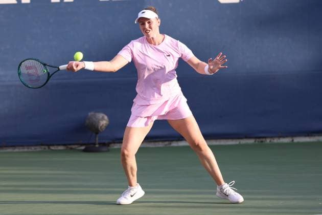 TENIS US OPEN 2025 25082025 N Z TALIA GIBSON AUSTRALIA W TRAKCIE MECZU PRZECIWKO MAGDALENA FRECH W PIERWSZEJ RUNDZIE TURNIEJU WIELKIEGO SZLEMA US OPEN 2025 MARCIN CHOLEWINSKI NEWSPIX.PL TENNIS US OPEN 2025 25082025 TALIA GIBSON OF AUSTRALIA DURING THE MATCH IN THE FIRST ROUND NEWSPIX.PL --- newspix.pl POLAND OUT! 