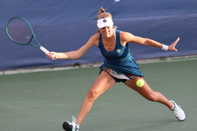 TENIS US OPEN 2025 25082025 N Z MAGDALENA FRECH W TRAKCIE MECZU PIERWSZEJ RUNDY TURNIEJU WIELKIEGO SZLEMA US OPEN 2025 MARCIN CHOLEWINSKI NEWSPIX.PL TENNIS US OPEN 2025 25082025 MAGDALENA FRECH DURING THE MATCH IN THE FIRST ROUND NEWSPIX.PL --- newspix.pl POLAND OUT! 