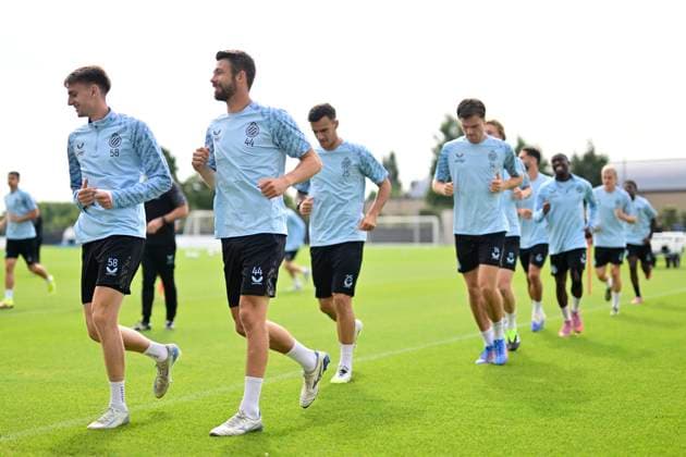 Football, CL Playoffs, FC Bruges, Training