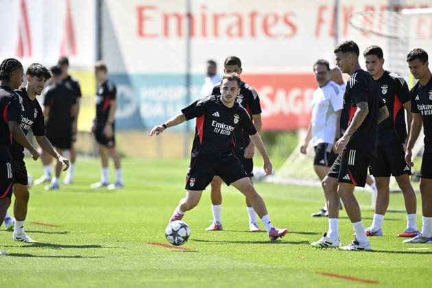 Football, CL Playoffs, Benfica Lisbon, Training