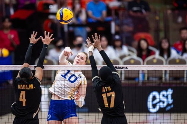 250826 Isabelle Haak of Sweden during the women s volleyball world championship match between Sweden and Egypt on August 26, 2025 in Bangkok Photo Kaikungwon Duanjumroon BILDBYRAN code XY XY0070 volleyboll volleyball landslaget egypt sverige egypten national team sweden dam bbeng vm world championship  Copyright: KaikungwonxDuanjumroon BB250826BB244