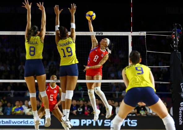 Volleyball, Women, World Championship, Brazil - Puerto Rico