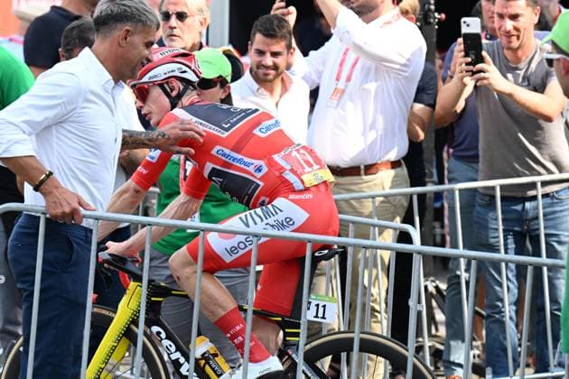 26-08-2025 Vuelta A Espana; Tappa 04 Susa - Voiron; 2025, Visma - Lease A Bike; Vingegaard, Jonas; Pereiro, Oscar; Voiron; 