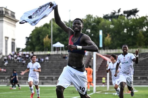 Db Milano 26 08 2025 - Supercoppa Primavera Inter-Cagliari foto Daniele Buffa Image nella foto: esultanza gol Paul Mendy 