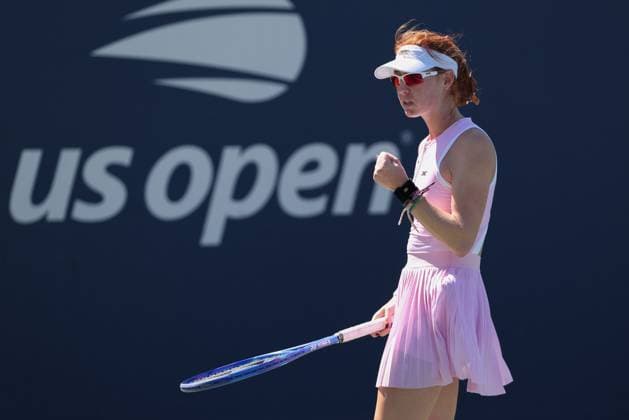 Maya Joint AUS makes a fist and cheers, cheers, joy, emotion, USTA Billie Jean King National Tennis Center, Flushing Meadows, New York, USA Copyright: xJuergenxHasenkopfx