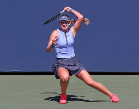 Victoria Jiminez Kasintseva AND , USTA Billie Jean King National Tennis Center, Flushing Meadows, New York, USA Copyright: xJuergenxHasenkopfx