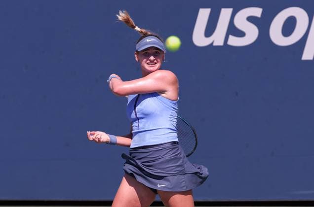 Victoria Jiminez Kasintseva AND , USTA Billie Jean King National Tennis Center, Flushing Meadows, New York, USA Copyright: xJuergenxHasenkopfx