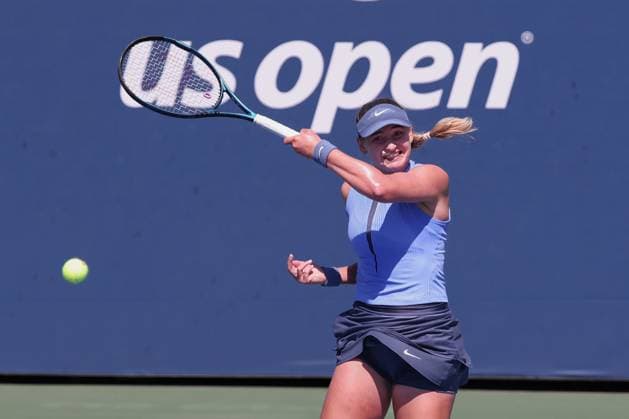 Victoria Jiminez Kasintseva AND , USTA Billie Jean King National Tennis Center, Flushing Meadows, New York, USA Copyright: xJuergenxHasenkopfx