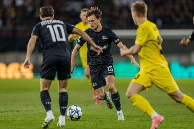 SOCCER - UEFA CL, Sturm vs Bodo KLAGENFURT,AUSTRIA,26.AUG.25 - SOCCER - UEFA Champions League, play off, SK Sturm Graz vs FK Bodo Glimt. Image shows William Boving (Sturm).  GEPAxpictures xMatthiasxTrinkl