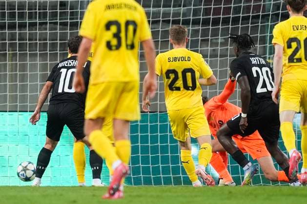 Champions League qualification Sturm Graz Bodo Glimt Klagenfurt, Austria 20250826 The Champions League qualifying match between Sturm Graz and Bodo Glimt at Wörthersee Stadium in Austria Photo Terje Pedersen NTB Klagenfurt Austria EDITORIAL USE ONLY RESTRICTED USE FOR BETTING COMPANIES  Copyright: xTerjexPedersenx xNTBx