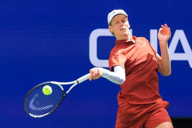 August 26, 2025, Flushing Meadows, New York, USA: Jannik Sinner hits a forehand during a match against Vit Kopriva on Day 3 of the 2025 US Open at USTA Billie Jean King National Tennis Center on Tuesday August 26, 2025 in the Flushing neighborhood of the Queens borough of New York City. JAVIER ROJAS PI Flushing Meadows USA - ZUMAp124 20250826_zaa_p124_049 Copyright: xJavierxRojasx