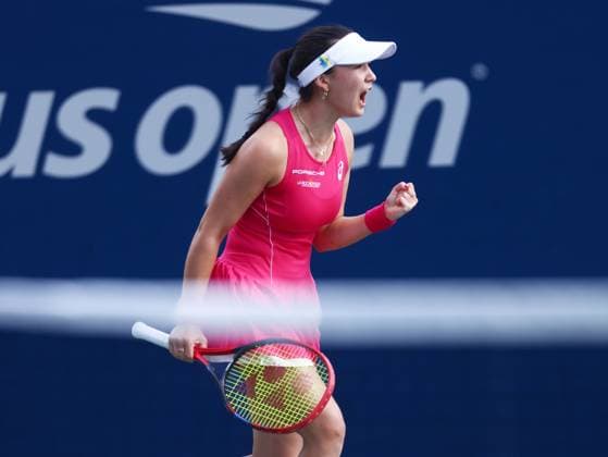 2025 US Open Tennis Championships, Day Three, Billy Jean-King Tennis Centre, Flushing Meadows, New York, USA, 26 08 2025 Eva Lys (GER) in action during her first round match against Francesca Jones (GBR) in the 2025 US Open at Flushing Meadows New York Billy Jean King Tennis Centre, Flushing Meadows New York USA Copyright: xMarkxGreenwoodx