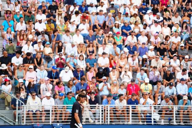 Stefanos Tsitsipas in first round action 2025 US Open, Day Three, USTA Billie Jean King National Tennis Center, New York, USA - 26 Aug 2025New York USTA Billie Jean King National T New York (NY) United States of America  Copyright: xJavierxGarcia Shutterstockx 15451865de