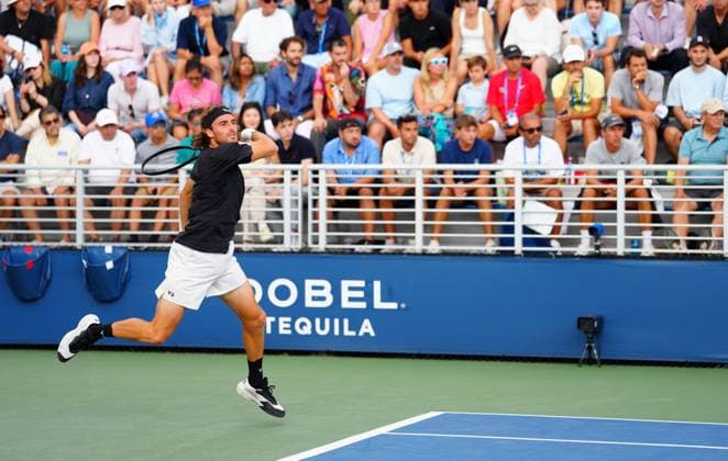 Stefanos Tsitsipas in first round action 2025 US Open, Day Three, USTA Billie Jean King National Tennis Center, New York, USA - 26 Aug 2025New York USTA Billie Jean King National T New York (NY) United States of America  Copyright: xJavierxGarcia Shutterstockx 15451865dg