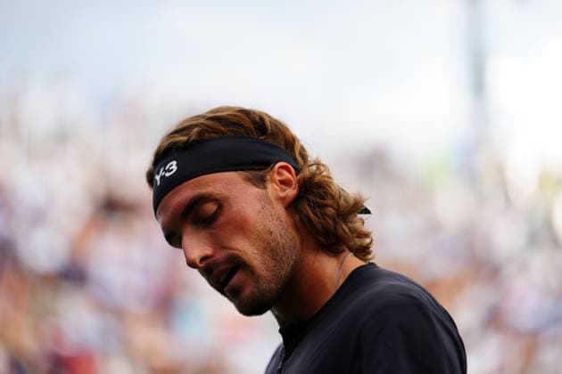 Stefanos Tsitsipas cuts a dejected figure during his first round match 2025 US Open, Day Three, USTA Billie Jean King National Tennis Center, New York, USA - 26 Aug 2025New York USTA Billie Jean King National T New York (NY) United States of America  Copyright: xJavierxGarcia Shutterstockx 15451865dh