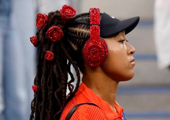Naomi Osaka of Japan arrives on the court when she is introduced before her first round match against Greet.Minnen of Belgium in Louis Armstrong Stadium on day 3 at the 2025 US Open Tennis Championship at the USTA Billie Jean King National Tennis Center in New York City on Tuesday, August 26, 2025.  NYP20250826140 JOHNxANGELILLO