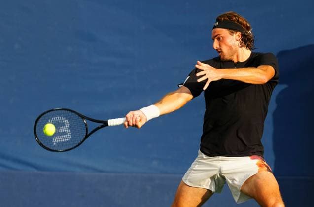 Stefanos Tsitsipas 2025 US Open, Day Three, USTA Billie Jean King National Tennis Center, New York, USA - 26 Aug 2025New York USTA Billie Jean King National T New York (NY) United States of America  Copyright: xJavierxGarcia Shutterstockx 15451865he
