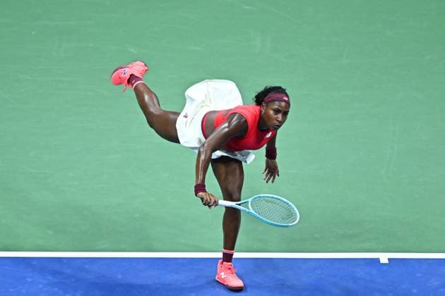 US Open - First Round Coco Gauff (USA) during his first round match at the 2025 US Open at Billie Jean National Tennis Center in New York City, NY, USA, on August 26, 2025. Photo by Corinne Dubreuil ABACAPRESS.COM New York city United States  Copyright: xDubreuilxCorinne ABACAx