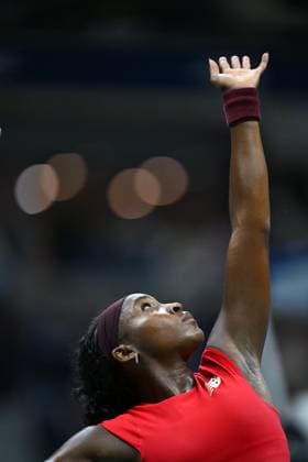 US Open - First Round Coco Gauff (USA) during his first round match at the 2025 US Open at Billie Jean National Tennis Center in New York City, NY, USA, on August 26, 2025. Photo by Corinne Dubreuil ABACAPRESS.COM New York city United States  Copyright: xDubreuilxCorinne ABACAx