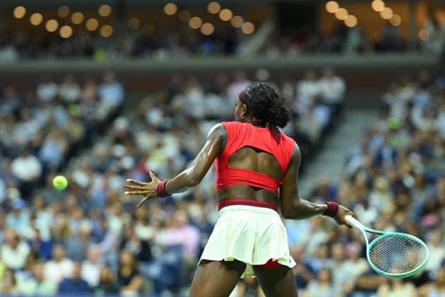 US Open - First Round Coco Gauff (USA) during his first round match at the 2025 US Open at Billie Jean National Tennis Center in New York City, NY, USA, on August 26, 2025. Photo by Corinne Dubreuil ABACAPRESS.COM New York city United States  Copyright: xDubreuilxCorinne ABACAx