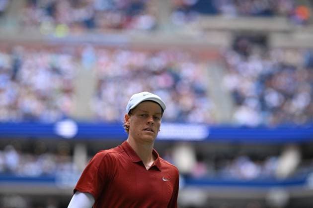 US Open - First Round Jannik Sinner (ITA) during his first round match at the 2025 US Open at Billie Jean National Tennis Center in New York City, NY, USA, on August 26, 2025. Photo by Corinne Dubreuil ABACAPRESS.COM New York city United States  Copyright: xDubreuilxCorinne ABACAx