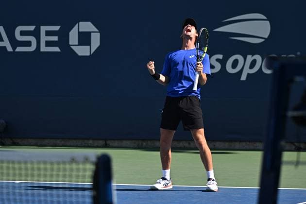 US Open - First Round Valentin Royer (FRA) during his first round match at the 2025 US Open at Billie Jean National Tennis Center in New York City, NY, USA, on August 26, 2025. Photo by Corinne Dubreuil ABACAPRESS.COM New York city United States  Copyright: xDubreuilxCorinne ABACAx