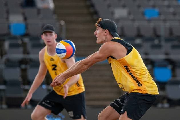 Beach Pro Tour Elite 16 Hamburg, 27 08 2025 Maximilian Just Player No 1, GER Beach Pro Tour Elite 16 Hamburg on 27 08 2025 Copyright: xBEAUTIFULxSPORTS PeterxWeberx