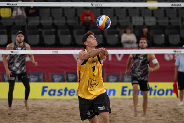 Beach Pro Tour Elite 16 Hamburg, 27 08 2025 Maximilian Just Player No 1, GER Beach Pro Tour Elite 16 Hamburg on 27 08 2025 Copyright: xBEAUTIFULxSPORTS PeterxWeberx