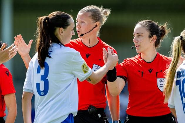 UEFA Women s Champions League Second Qualifying Round Semi-Final, Sportpark Schreurserve, Enschede, The Netherlands 27 8 2025 Athlone Town vs Breidablik Kayleigh Shine of Athlone Town AFC Kayleigh Shine 27 8 2025  Copyright: x INPHO FrankxUijlenbroekx FU1_5420 20250827