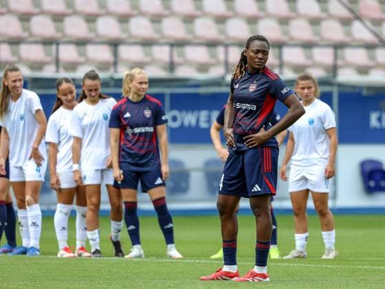 250827 UWCL ROSENGARD VS LJUBOTEN Anam Imo (24) of FC Rosengard awaiting for the whistle of referee to take the penalty during women™s soccer match between FC Rosengard (SWE) and ZFK Ljuboten (MKD), group 3, second qualifying round of Women™s Champions League 2025-2026 on Wednesday 27 August 2025 in Leuven, Belgium. PHOTO SPORTPIX SEVIL OKTEM LEUVEN DEN DREEF VLAAMS BRABANT BELGIUM  Copyright: xSportpix.bex xSevilxOktemxSevilxOktemx