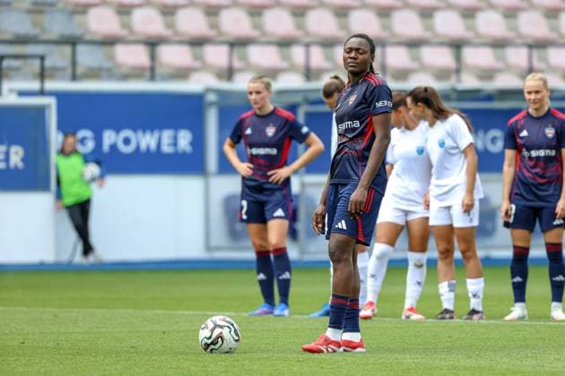 250827 UWCL ROSENGARD VS LJUBOTEN Anam Imo (24) of FC Rosengard awaiting for the whistle of referee to take the penalty during women™s soccer match between FC Rosengard (SWE) and ZFK Ljuboten (MKD), group 3, second qualifying round of Women™s Champions League 2025-2026 on Wednesday 27 August 2025 in Leuven, Belgium. PHOTO SPORTPIX SEVIL OKTEM LEUVEN DEN DREEF VLAAMS BRABANT BELGIUM  Copyright: xSportpix.bex xSevilxOktemxSevilxOktemx