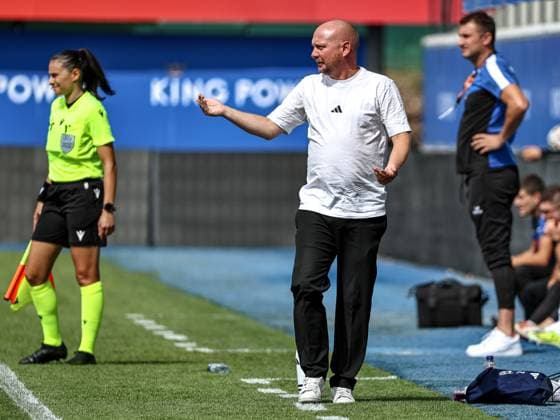 250827 UWCL ROSENGARD VS LJUBOTEN head coach Joel Kjetselberg of FC Rosengard pictured during women™s soccer match between FC Rosengard (SWE) and ZFK Ljuboten (MKD), group 3, second qualifying round of Women™s Champions League 2025-2026 on Wednesday 27 August 2025 in Leuven, Belgium. PHOTO SPORTPIX SEVIL OKTEM LEUVEN DEN DREEF VLAAMS BRABANT BELGIUM  Copyright: xSportpix.bex xSevilxOktemxSevilxOktemx