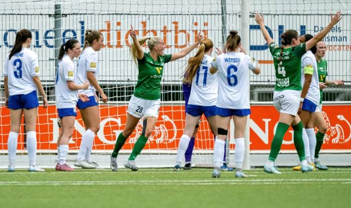UEFA Women s Champions League Second Qualifying Round Semi-Final, Sportpark Schreurserve, Enschede, The Netherlands 27 8 2025 Athlone Town vs Breidablik Birta Georgsdottir of BreiÃ°ablik Celebrates first goal Birta Georgsdottir celebrates first goal27 8 2025  Copyright: x INPHO FrankxUijlenbroekx FU1_6245 20250827
