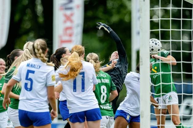 UEFA Women s Champions League Second Qualifying Round Semi-Final, Sportpark Schreurserve, Enschede, The Netherlands 27 8 2025 Athlone Town vs Breidablik Israela Groves of Athlone Town AFC scores the team™s first goal Israela Groves scores the team™s first goal 27 8 2025  Copyright: x INPHO FrankxUijlenbroekx FU1_6542-1 20250827