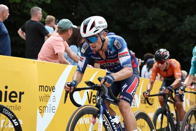 Muur Classic Geraadsbergen 2025 Cycling Race GERAARDSBERGEN, BELGIUM - AUGUST 27 : Munoz Hodei (ESP) of Soudal Quick-Step Devo Team during the 3th edition of Muur Classic Geraardsbergen an UCI Europe Tour 1.1 one day cycling road race for Men Elite of 177.8 km with start in Geraardsbergen and finish in Geraardsbergen on August 27, 2025 in Geraardsbergen, Belgium, 27 08 2025 - GERAARDSBERGEN Belgium  Copyright: xTvwx