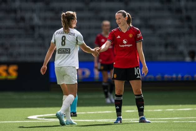 250827 Elisabeth Terland of Manchester United after the UEFA Women s Champions League qualifying match between Manchester United and PSV Eindhoven on August 27, 2025 in Stockholm Photo Jonathan Näckstrand BILDBYRAN COP 94 JN0223 fotboll football soccer fotball uefa womens champions league manchester united wfc psv eindhoven dam bbeng  Copyright: JONATHANxNÄCKSTRAND BB250827JN081