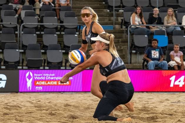 Beach Pro Tour Elite 16 Hamburg, 27 08 2025 Chenoa Christ Player No 1, GER , Anna Chiara Reformat Player No 2 Beach Pro Tour Elite 16 Hamburg on 27 08 2025 Copyright: xBEAUTIFULxSPORTS PeterxWeberx