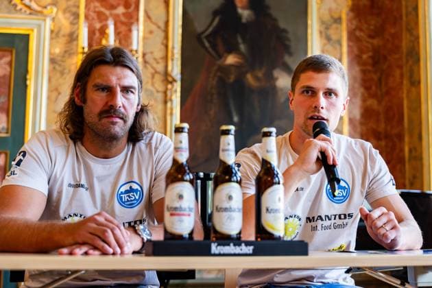 27 08 2025, GER, Handball, Men, Season 25 26, Daikin 1 Bundesliga,Press conference of ThSV Eisenach before the first matchday against SC DHfK Leipzig Vincent Buechner ThSV Eisenach,74 99817 Eisenach Stadtschloss Eisenach Thueringen Germany