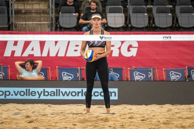 Beach Pro Tour Elite 16 Hamburg, 27 08 2025 Chenoa Christ Player No 1, GER Beach Pro Tour Elite 16 Hamburg on 27 08 2025 Copyright: xBEAUTIFULxSPORTS PeterxWeberx