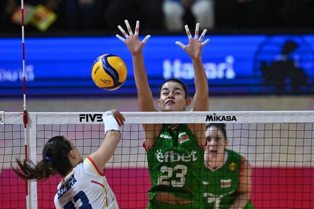 Bulgaria v Spain - FIVB Women’s World Volleyball Championship NAKHON RATCHASIMA, THAILAND - AUGUST 27: Mikaela Stoyanova (23) of Bulgaria in action during the FIVB Women s Volleyball World Championship, WM, Weltmeisterschaft match between Bulgaria and Spain at Korat Chatchai Hall in Nakhon Ratchasima, Thailand, on August 27, 2025. Mustafa Hatipoglu Anadolu Nakhon Ratchasima Thailand. Editorial use only. Please get in touch for any other usage.  Copyright: x2025xAnadoluxMustafaxHatipoglux