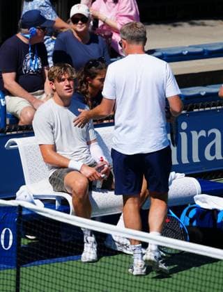 Jack Draper practices with coach James Trotman 2025 US Open, Day Four, USTA Billie Jean King National Tennis Center, New York, USA - 27 Aug 2025New York USTA Billie Jean King National T New York (NY) United States of America  Copyright: xJavierxGarcia Shutterstockx 15457575h