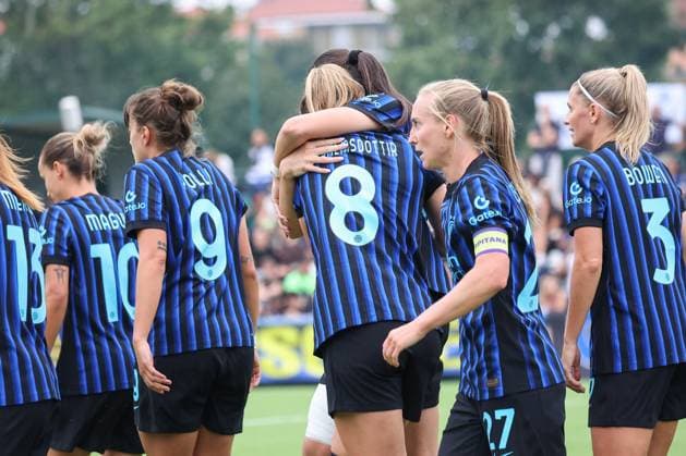 goal Inter Women Karolina Vilhjalmsdottir during SK Brann vs Inter - FC Internazionale, UEFA Champions League Women football match in Milan, Italy, August 27 2025  Copyright: xRobertaxCorradin IPAxSportx xipa-agency.netx xx IPA_63393676 IPA_Agency_IPA63393676