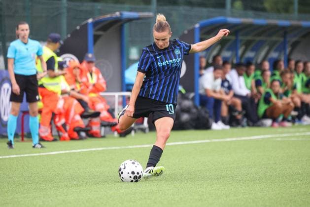 Lina Magull during SK Brann vs Inter - FC Internazionale, UEFA Champions League Women football match in Milan, Italy, August 27 2025  Copyright: xRobertaxCorradin IPAxSportx xipa-agency.netx xx IPA_63398690 IPA_Agency_IPA63398690