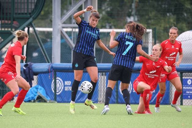 Elisa Polli during SK Brann vs Inter - FC Internazionale, UEFA Champions League Women football match in Milan, Italy, August 27 2025  Copyright: xRobertaxCorradin IPAxSportx xipa-agency.netx xx IPA_63398699 IPA_Agency_IPA63398699