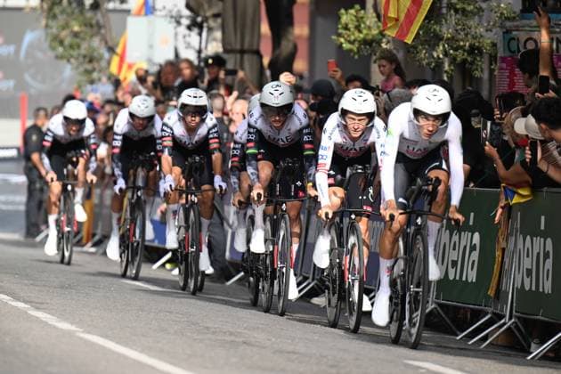 27-08-2025 Vuelta A Espana; Tappa 05 Figueres - Figueres; 2025, Uae Team Emirates - Xrg; Ayuso Pesquera, Juan; Figueres; 