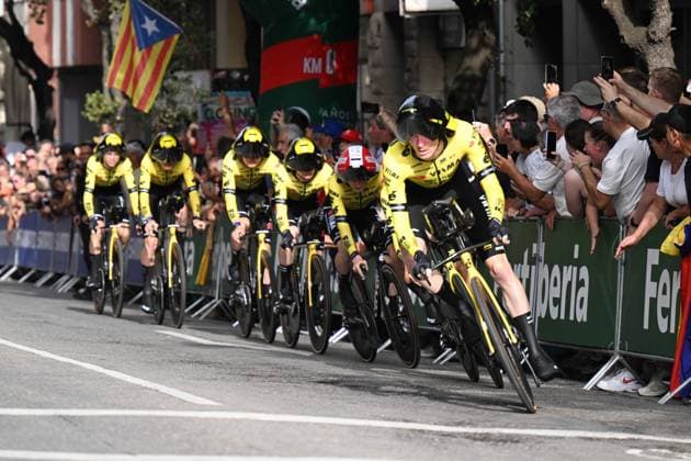 27-08-2025 Vuelta A Espana; Tappa 05 Figueres - Figueres; 2025, Visma - Lease A Bike; Vingegaard, Jonas; Figueres; 